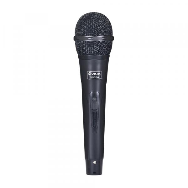 Microfone Vocal com Fio MV-50 Preto - Vinik