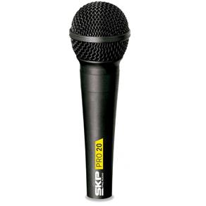 Microfone Vocal De Mão Dinâmico Profissional C/fio Skp Pro20