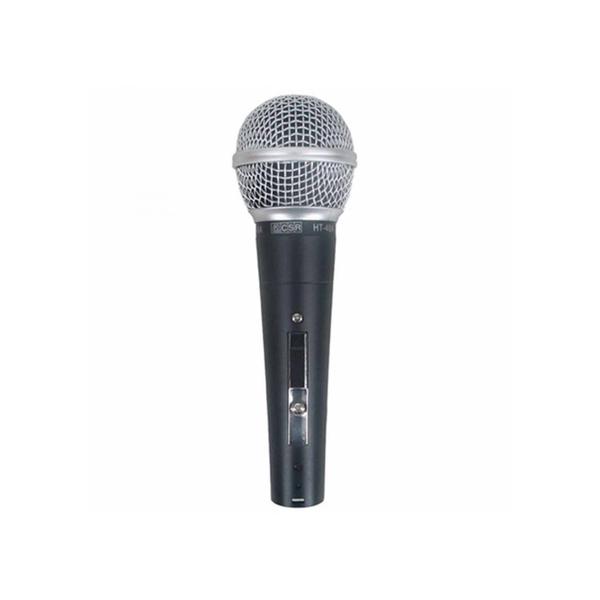 Microfone Vocal Dinâmico Ht48 A Com Fio E Com Chave - Csr