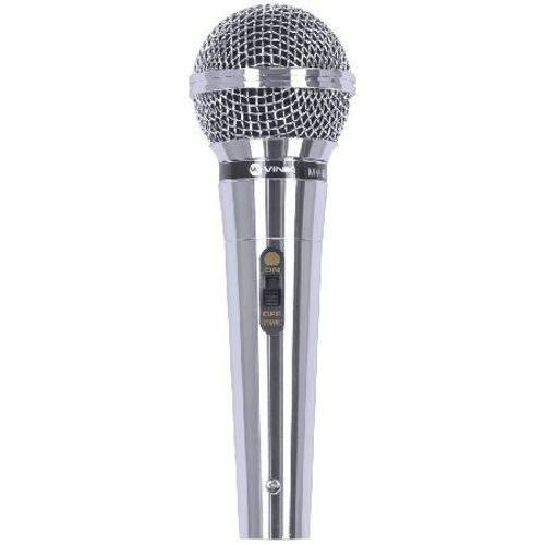 Microfone Vocal Vinik com Fio Mv-60 Prata