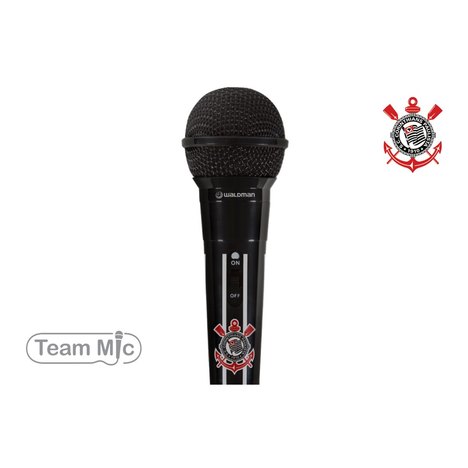 Microfone Waldman Mic-10 com Fio Corinthians