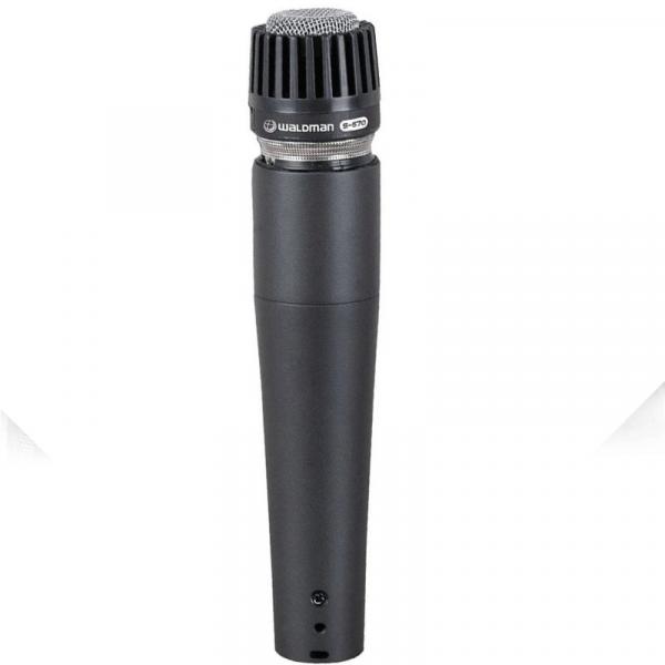 Microfone Waldman S570 Dinâmico Cardióide Profissional Preto