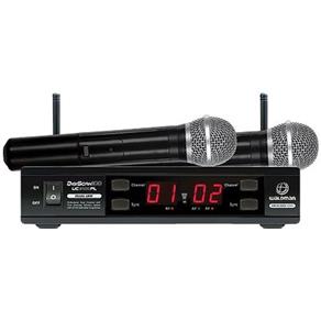 Microfone Wireless Dinâmico UHF Waldman Digiscan 100 UC 2100PL Acompanha Cabo P10