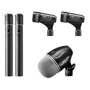 Microfones com Fio para Bateria (5 Unidades) - FX DK 5 Yoga