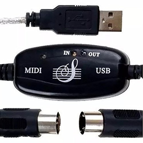MIDI-USB Cabo MIDI-USB Suporte Adaptador de Teclado para PC