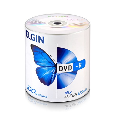 Mídia Dvd-R Elgin 100 Unidades 82050