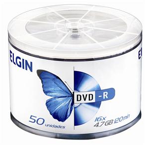 Mídia Elgin DVD-R 4.7 GB 16 X – 50 Unidades