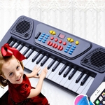 Mini 37-Key Toy Piano teclado eletrônico com Microfone Música Toy Intelectual