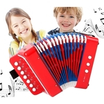 Mini Acordeon Infantil Sanfona Gaita - Shiny Music 000182 - Vermelha - Toca de Verdade