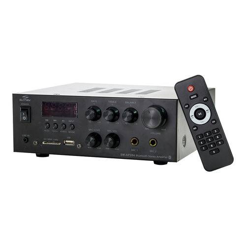 Mini Amplificador Bt/usb/sd/fm/aux Stereo 30w Sumay Sm-ap204