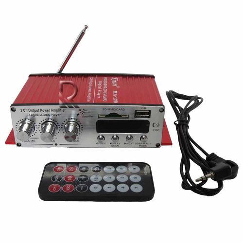 Mini Amplificador Modulo Kinter Ma-120 2 Canais Audio Hi-Fi Stereo Mp3 USB Sd Fm Digital Player