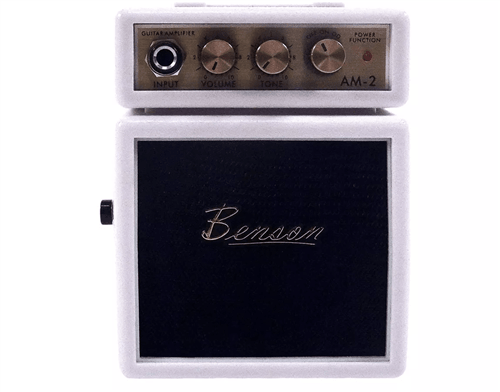 Mini Amplificador para Guitarra Branco Benson Am-2 W