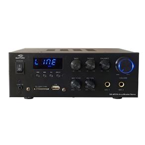 Mini Amplificador Stereo 30W C/Usb, Cartão de Memória Sd, Rádio Fm, Aux e Bluetooth Sumay Sm-Ap204
