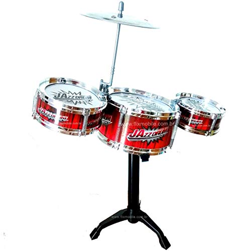 Mini Bateria Infantil Educativa Instrumento Música Jazz Drum