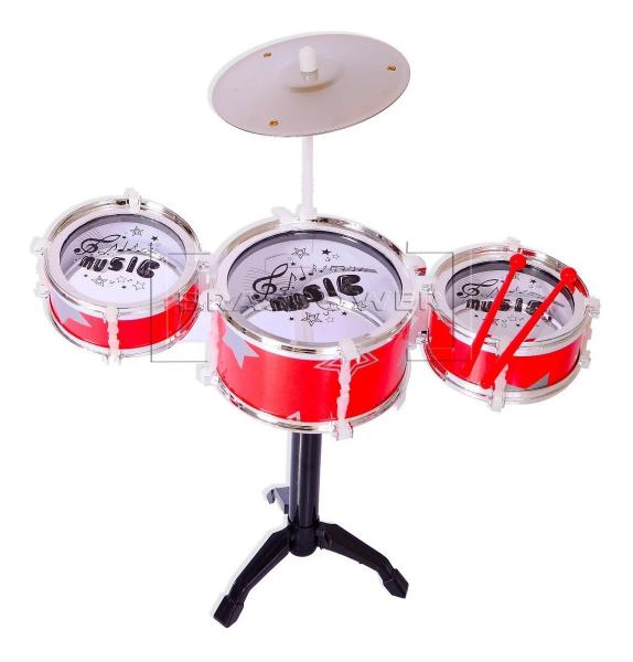 Mini Bateria Musical Infantil 3 Tambores Music Jazz Drum