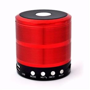 Mini Caixa Caixinha Som Portátil Bluetooth Mp3 Fm Sd Usb Hi Vermelha