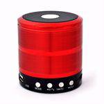 Mini Caixa Caixinha Som Portátil Bluetooth Mp3 Fm Ws-887 MX 1421 Vermelha