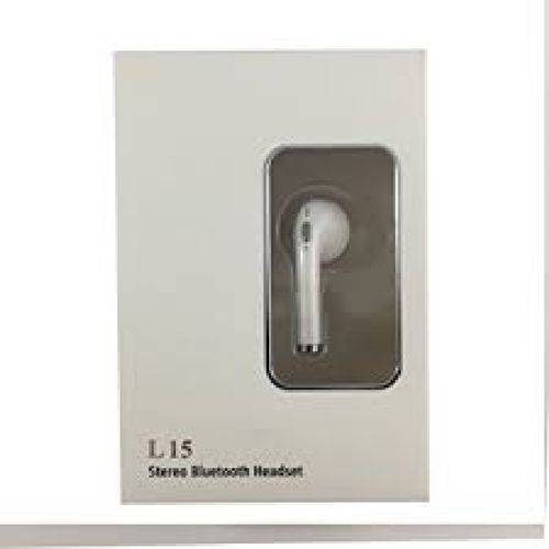 Mini Fone de Ouvido L15 Bluetooth Branco