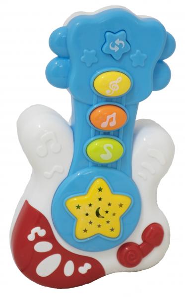 Mini Instrumento Musical Infantil Baby Bandinha Sonoro e Luzes, Microfone, Guitarra e Celular - Bbr Toys