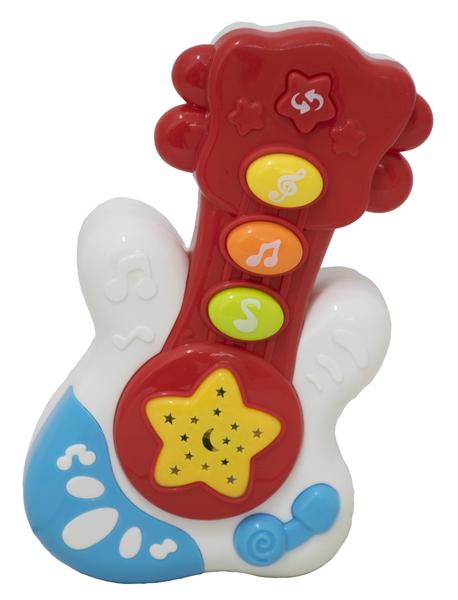 Mini Instrumento Musical Infantil Baby Bandinha Sonoro e Luzes, Microfone, Guitarra e Celular - Bbr Toys