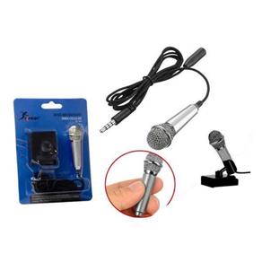Mini Microfone para Celular Prata KP-907 Knup