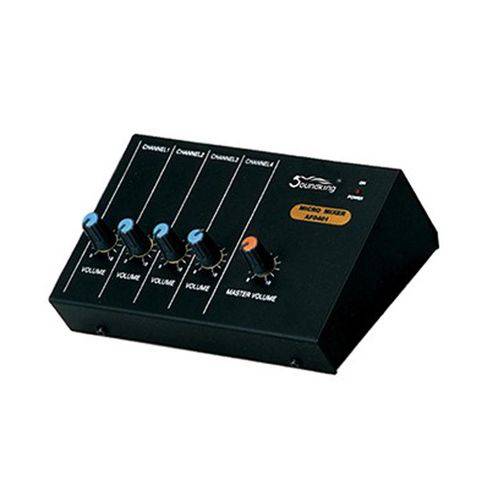 Mini Mixer Mesa de Som 4 Canais AF 0401 - Soundking