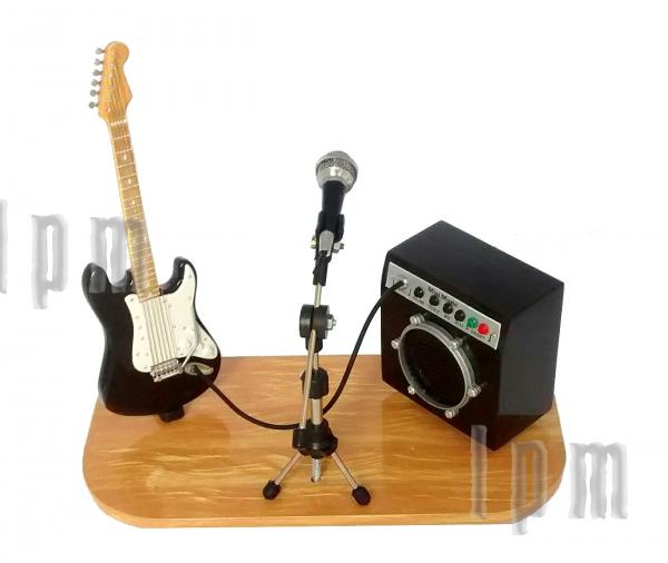 Mini Palco Amplificador e Guitarra - Lojaloucospormusica