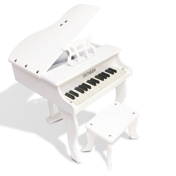 Mini Piano de Cauda Turbinho 30 Teclas - Cor Branco