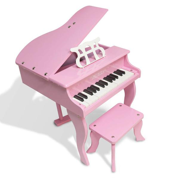 Mini Piano de Cauda Turbinho 30 Teclas - Cor Rosa