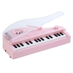 Mini Piano Música Hd Chamadas De Voz Usb Cobrando Indução Luz Teclado Crianças Brinquedo
