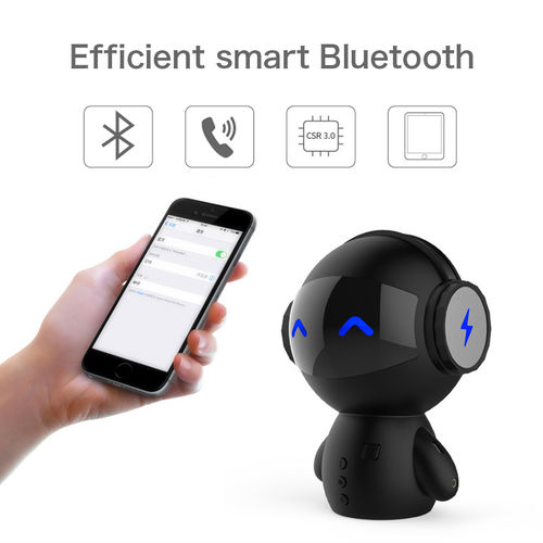 Mini sem fio Robot Altifalante TF USB Speakers Subwoofer Bluetooth MP3 Audio Music Player Stereo