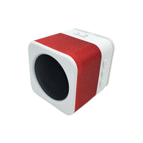 Mini Speaker Portátil LED/Micro SD/Vermelho K1