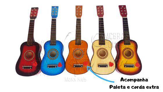 Mini Violão de Madeira Musical Infantil - PROMOÇÃO - Geral