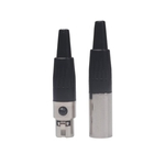Mini XLR 3Pin Female Plug Small XLR Audio Microphone Connector Adapter