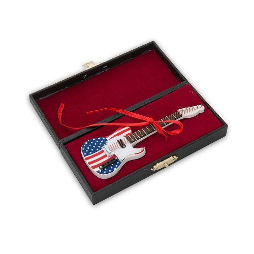 Miniatura Guitarra Bandeira Eua - Rockcine