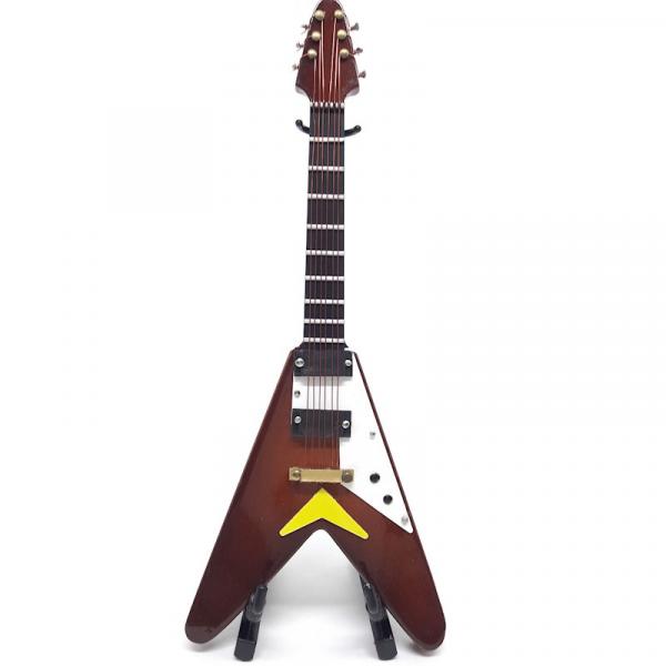 Miniatura Guitarra Elétrica Flying V - 17cm - Arte Instrumental