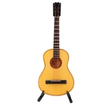 Miniature Mold Tilia Artesanato Guitarra Instrumento Guitarra elétrica com pacote do presente