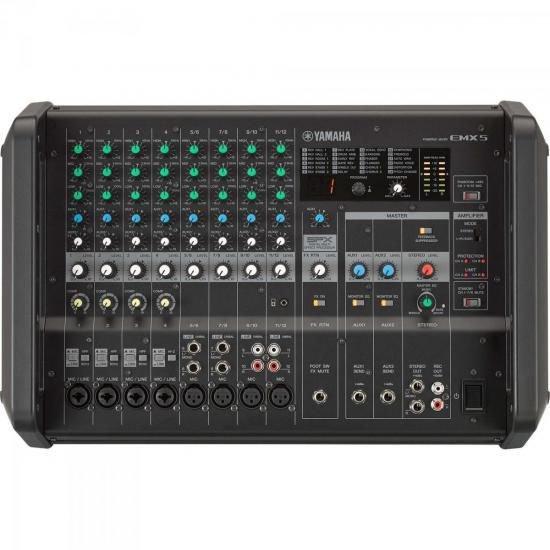 Mixer Analogico Amplificado EMX5 Preto Yamaha