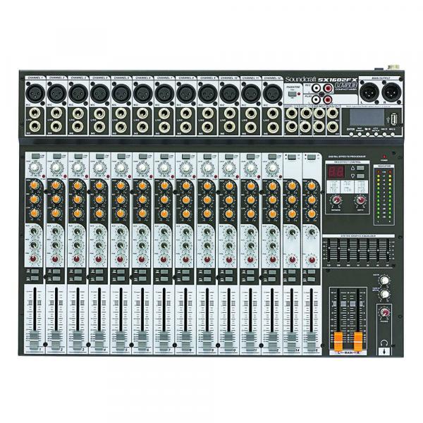 Mixer Analógico Soundcraft SX1602FX USB 16 Canais - Harman - Soundcraft