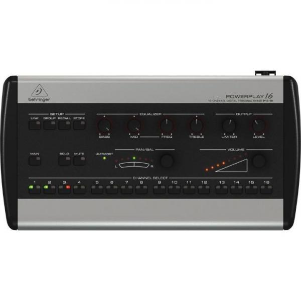 Mixer Digital Behringer P16-M de 16 Canais P/ Sistema de Monitor PowerPlay