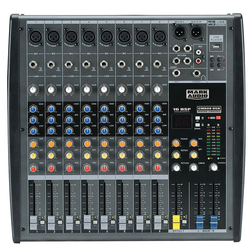 Mixer Mark Audio CMX 08 USB - Mesa 8 Canais CMX08USB / CMX08 USB / CMX 08USB