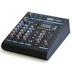 Mixer Mesa de Som 5 Canais com Efeitos e Gravação no Pen Drive KG 05 - Boxx