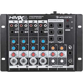 Mixer Mesa de Som HMX-4 4 Canais Hayonik