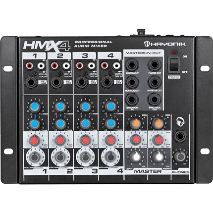 Mixer Mesa de Som Hmx-4 4 Canais Hayonik