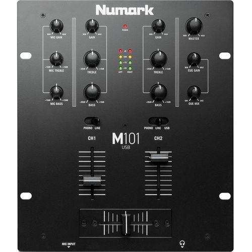 Mixer Numark M101 Usb, 2 Canais - Black, Bivolt