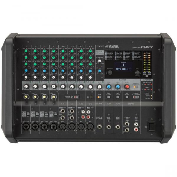 Mixer Yamaha EMX7 Analogico - 12 Canais