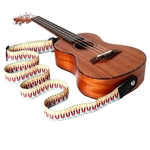 Moda ajustável guitarra Ukulele Strap Belt para guitarra acústica Baixo Musical Instrument Acessórios