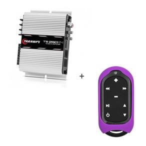 Módulo Amplificador 250w RMS com 4 Canais - TS 250 X4 + Controle Longa Distância Violeta - TLC 3000