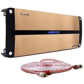 Módulo Amplificador Audiophonic H-Tech Blow One 2000W RMS 1 Canal 1 Ohm + Cabo RCA Stetsom 5M 2mm