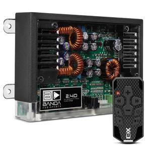 Módulo Amplificador Banda 2.4D 400W RMS Stereo RCA + Controle Longa Distância Expert 300 Metros